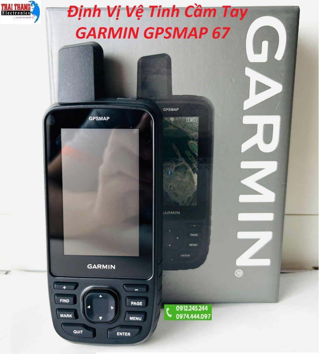 Định vị vệ tinh cầm tay Garmin GPSMAP 67