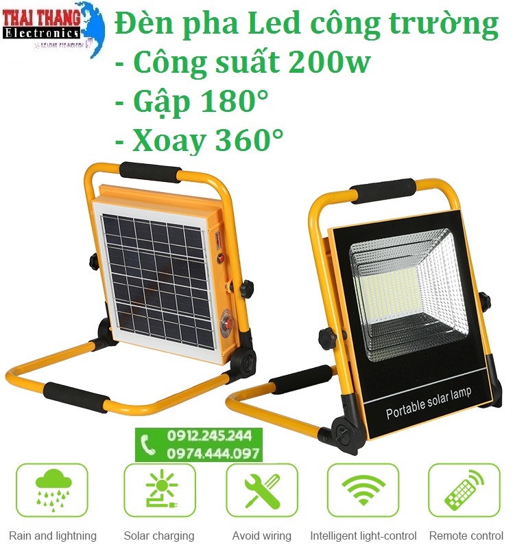 Đèn công trường siêu sáng LED 200W