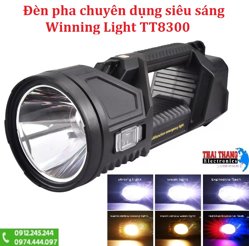Đèn pha siêu sáng chuyên dụng tìm kiếm ,cứu hộ, cứu nạn winning light TT8300