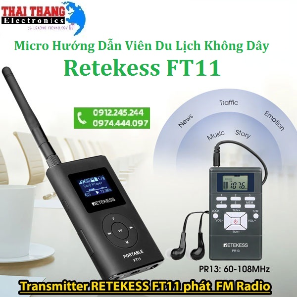 Micro hướng dẫn viên du lịch không dây dẫn đoàn hàng xịn của USA