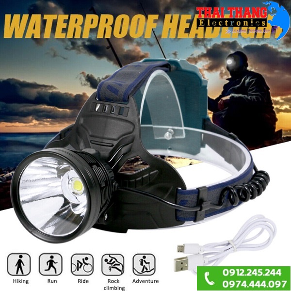Đèn pin đeo đầu soi siêu xa 3 pin siêu khoẻ ultrafire P70