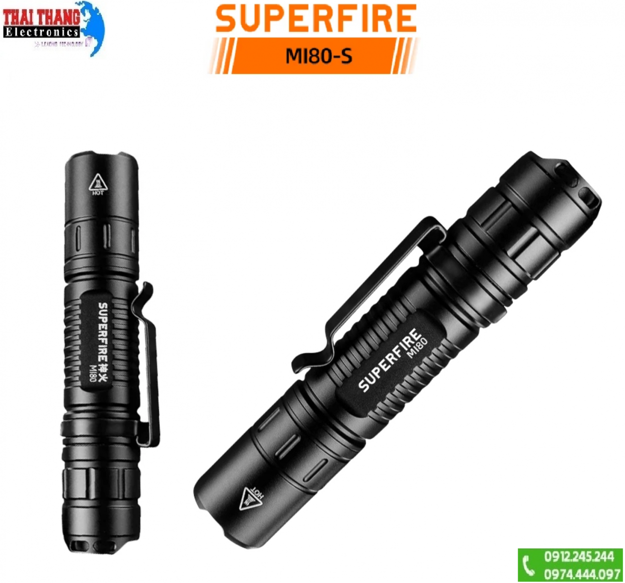 Đèn pin SuperFire MI80-S 15W 1100 Lumens