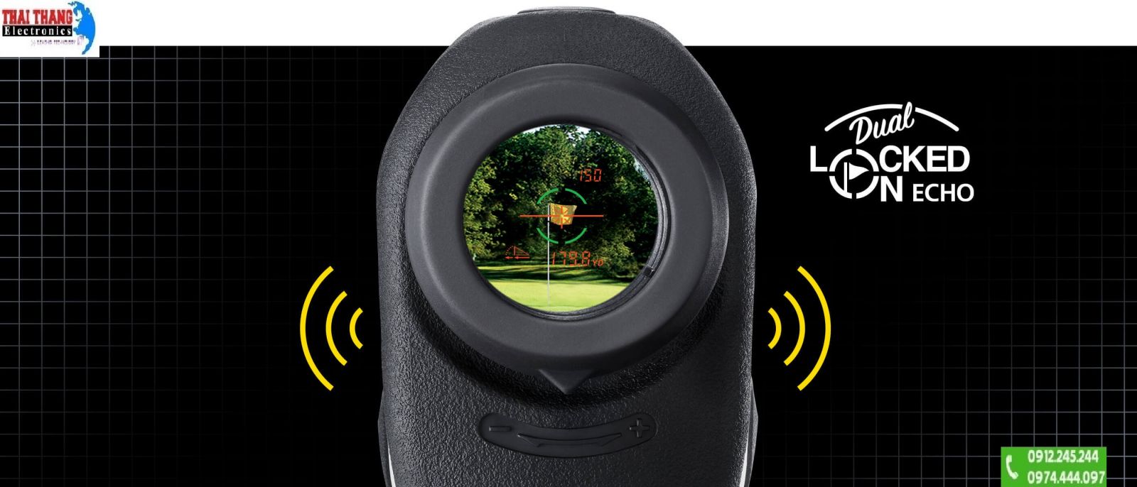 Ống nhòm đo khoảng cách chơi Golf Nikon Coolshot Pro II Stabilized
