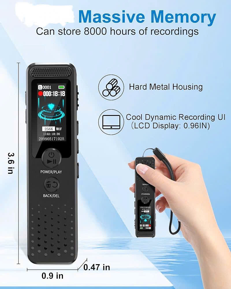 Máy Ghi Âm Mini TTI KOREA RC1150 – Thiết Kế Nhỏ Gọn, Âm Thanh Siêu Nét, Micro Siêu Nhạy