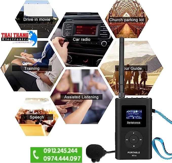 Micro hướng dẫn viên du lịch không dây dẫn đoàn hàng xịn của USA