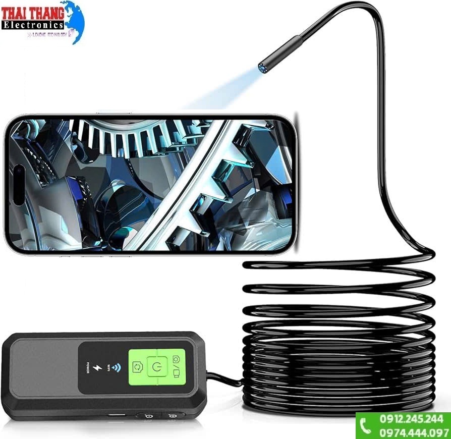 CAMERA SOI KHE HẸP , NỘI SOI MÁY ,BUỒNG ĐỐT WIFI KHÔNG DÂY TERINO HD600