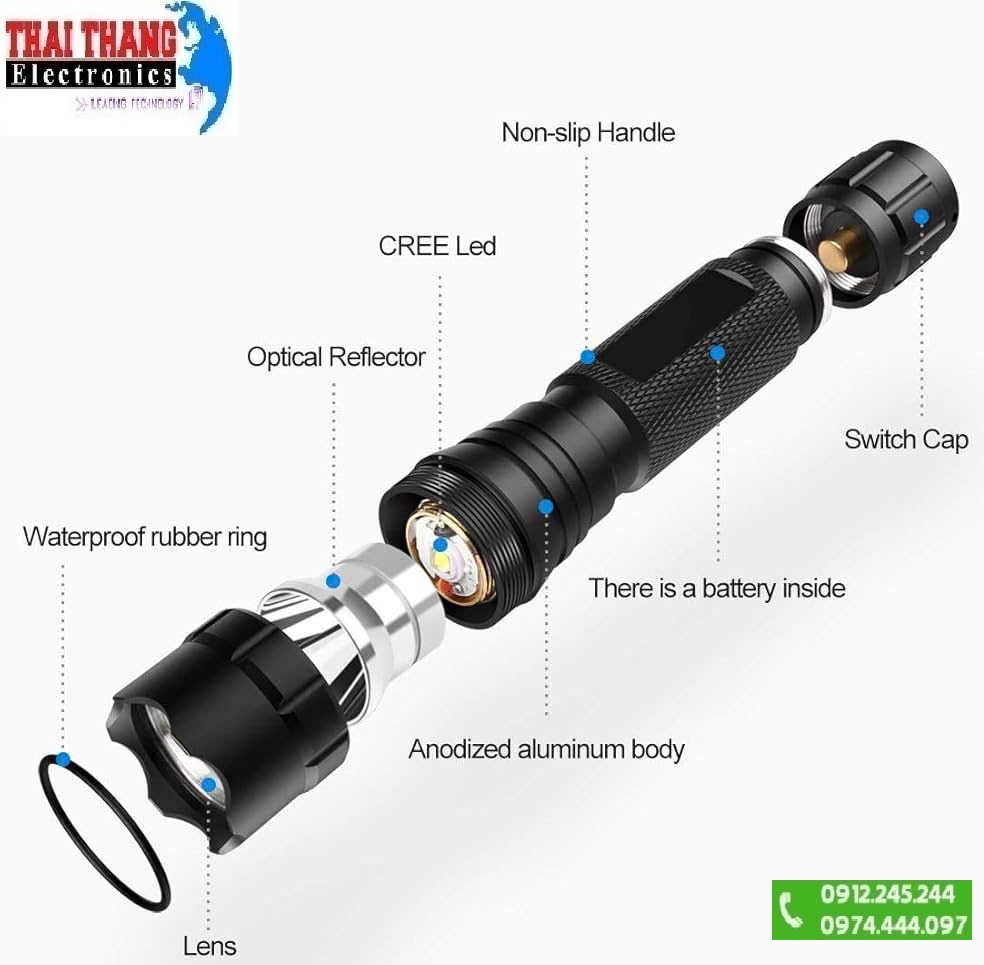 ĐÈN PIN ULTRAFIRE WF-501b đa năng