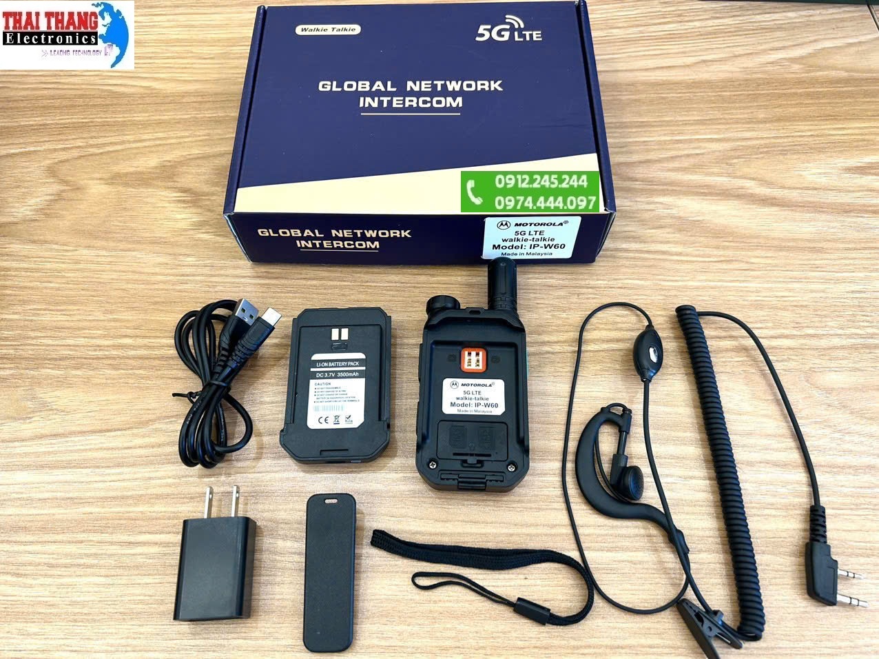 Bộ đàm 5G LTE không giới hạn khoảng cách liên lạc IP-W60