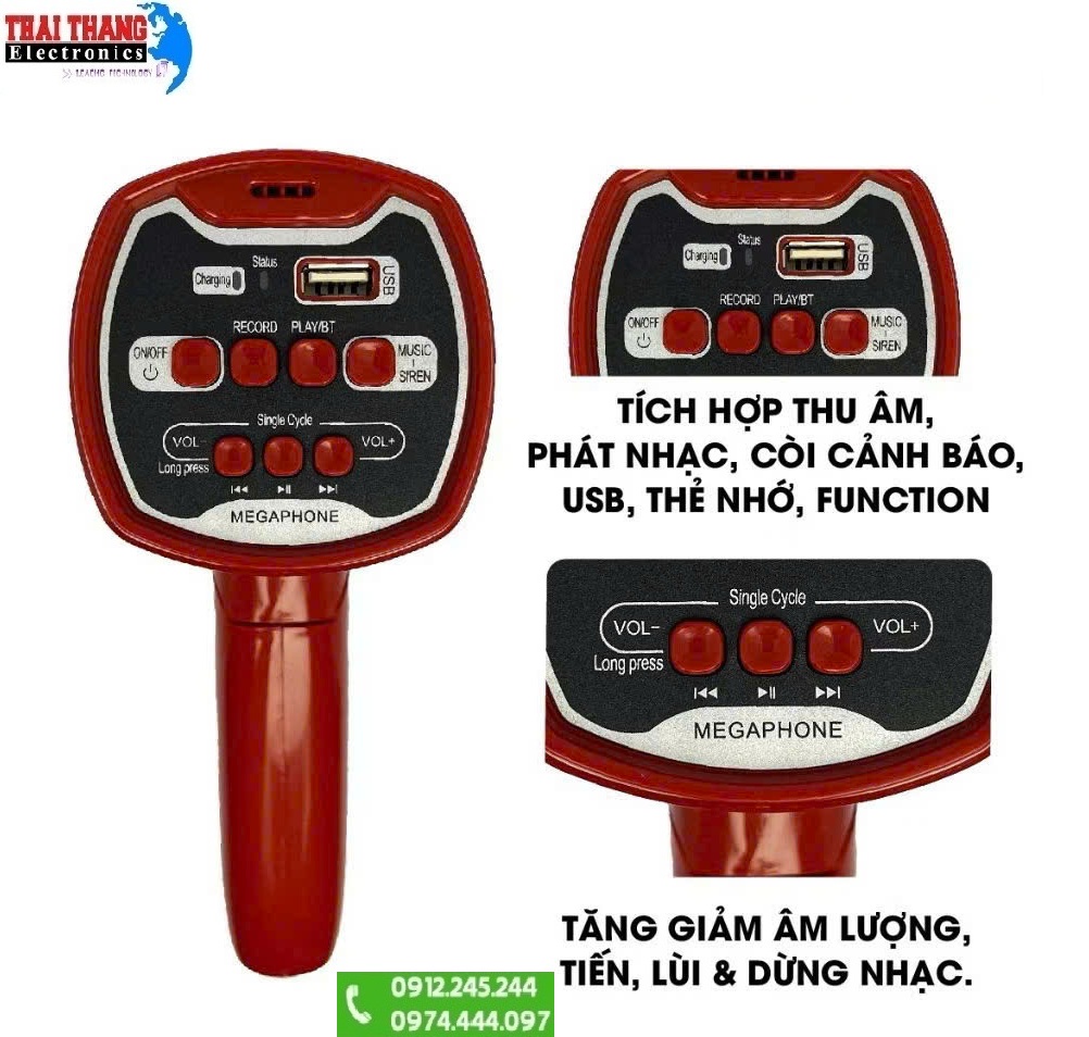 LOA PHÓNG THANH MINI MG200 CÔNG SUẤT 15W
