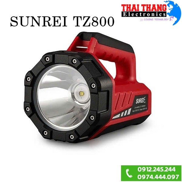 ĐÈN PIN SẠC XÁCH TAY SUNREI TZ800 TUẦN TRA, CỨU NẠN , DÃ NGOẠI