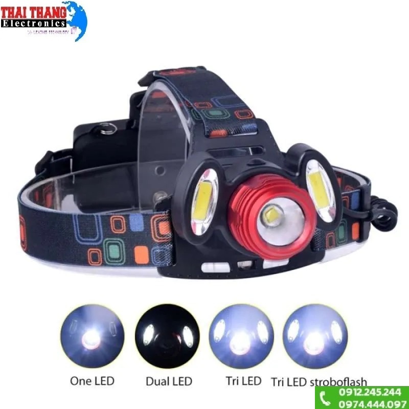 ĐÈN PIN ĐỘI ĐẦU ĐA CHỨC NĂNGTERINO T133 CHÍNH HÃNG