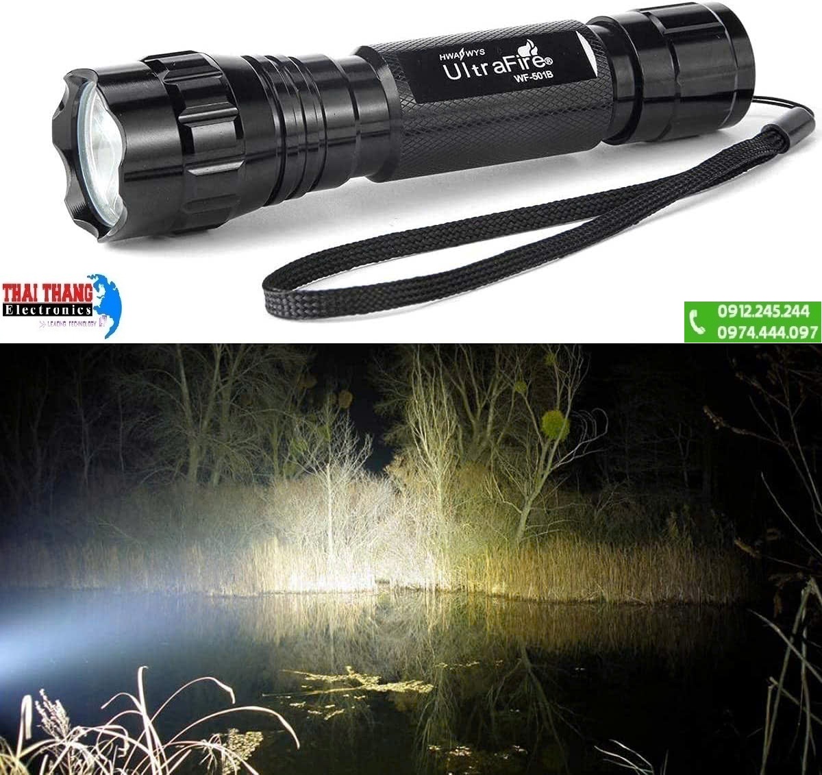 ĐÈN PIN ULTRAFIRE WF-501b đa năng