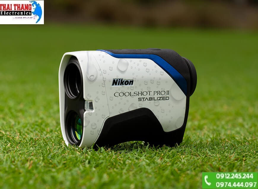 Ống nhòm đo khoảng cách chơi Golf Nikon Coolshot Pro II Stabilized