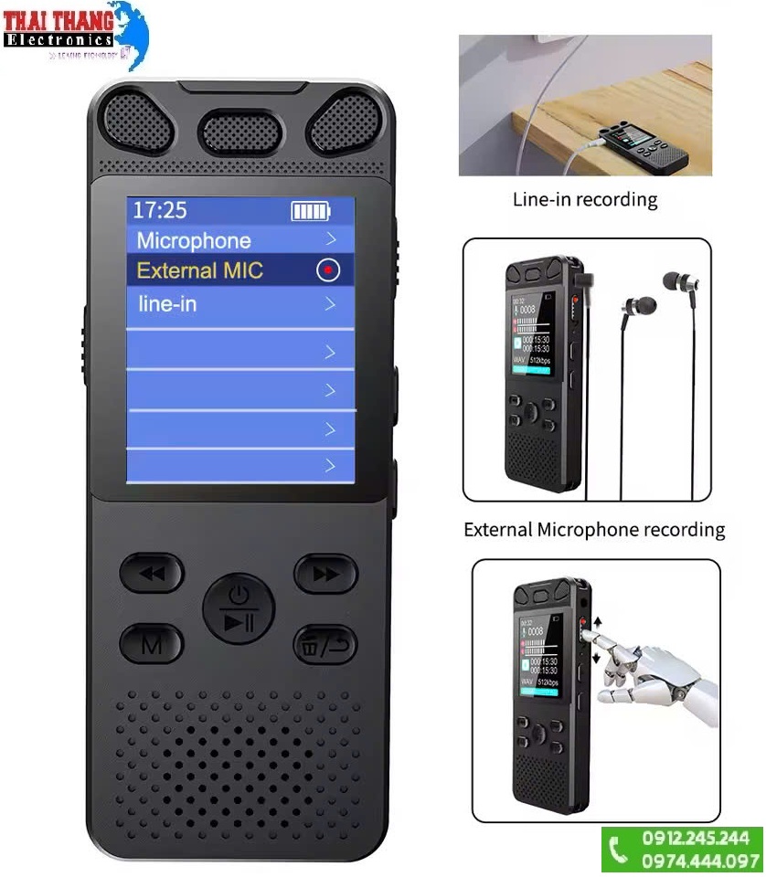 Máy ghi âm pin lâu 5 ngày TTI KOREA RC1250