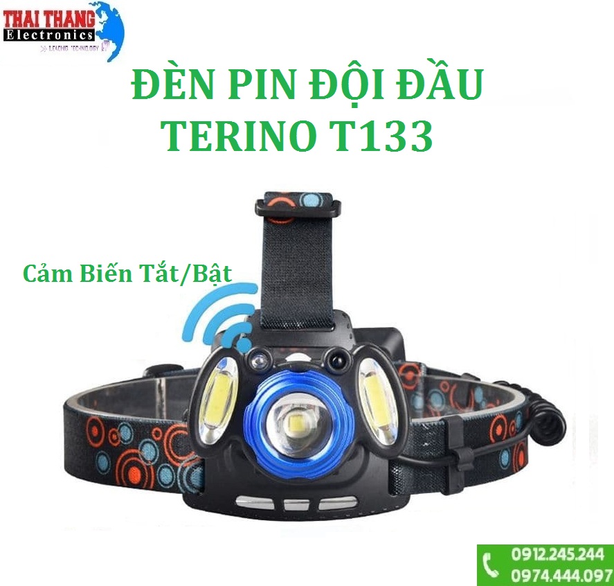 ĐÈN PIN ĐỘI ĐẦU ĐA CHỨC NĂNGTERINO T133 CHÍNH HÃNG