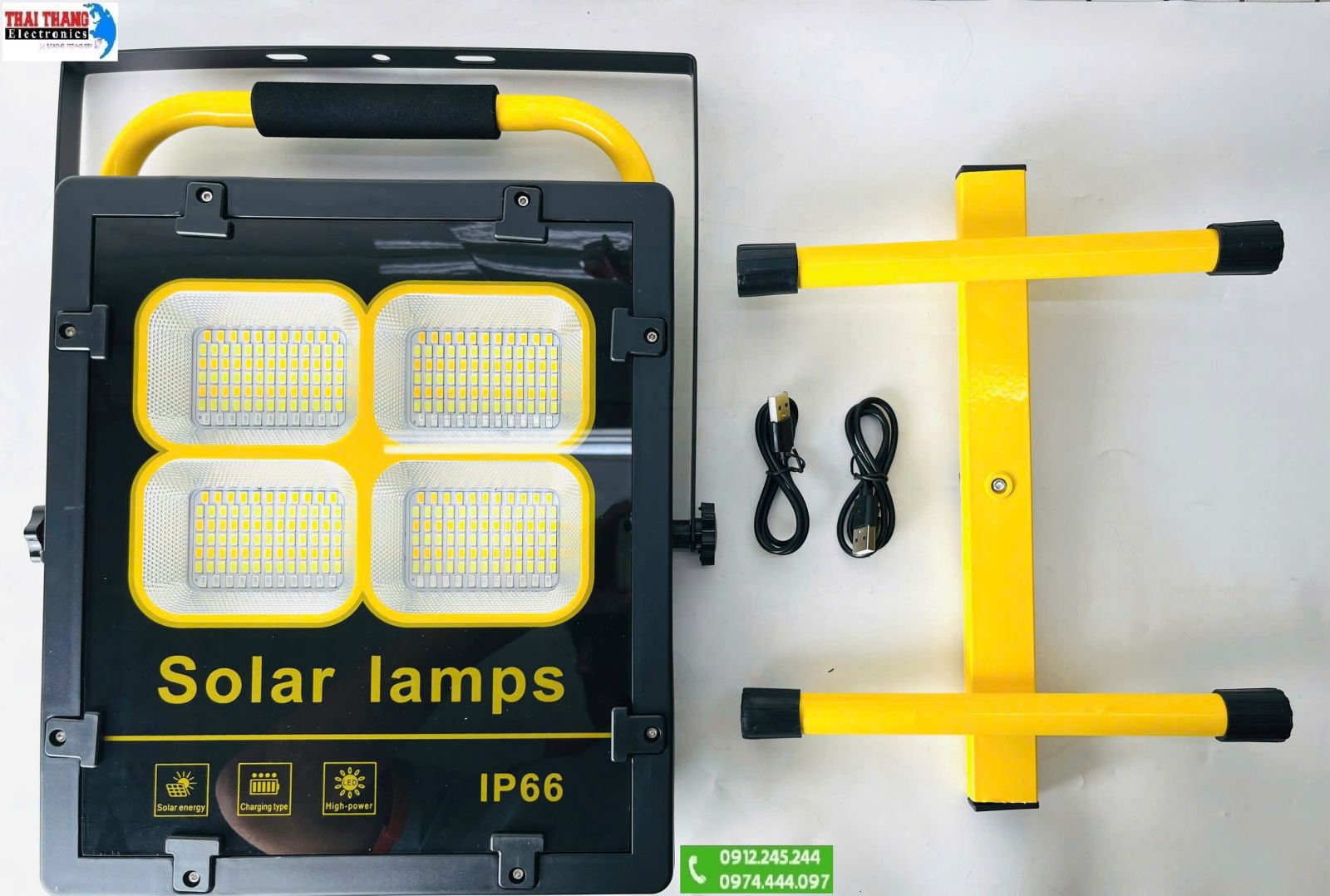 ĐÈN PHA CÔNG TRƯỜNG, ĐÈN KHẨN CẤP WINNING LIGHT CT1060 200W  – PIN NĂNG LƯỢNG MẶT TRỜI