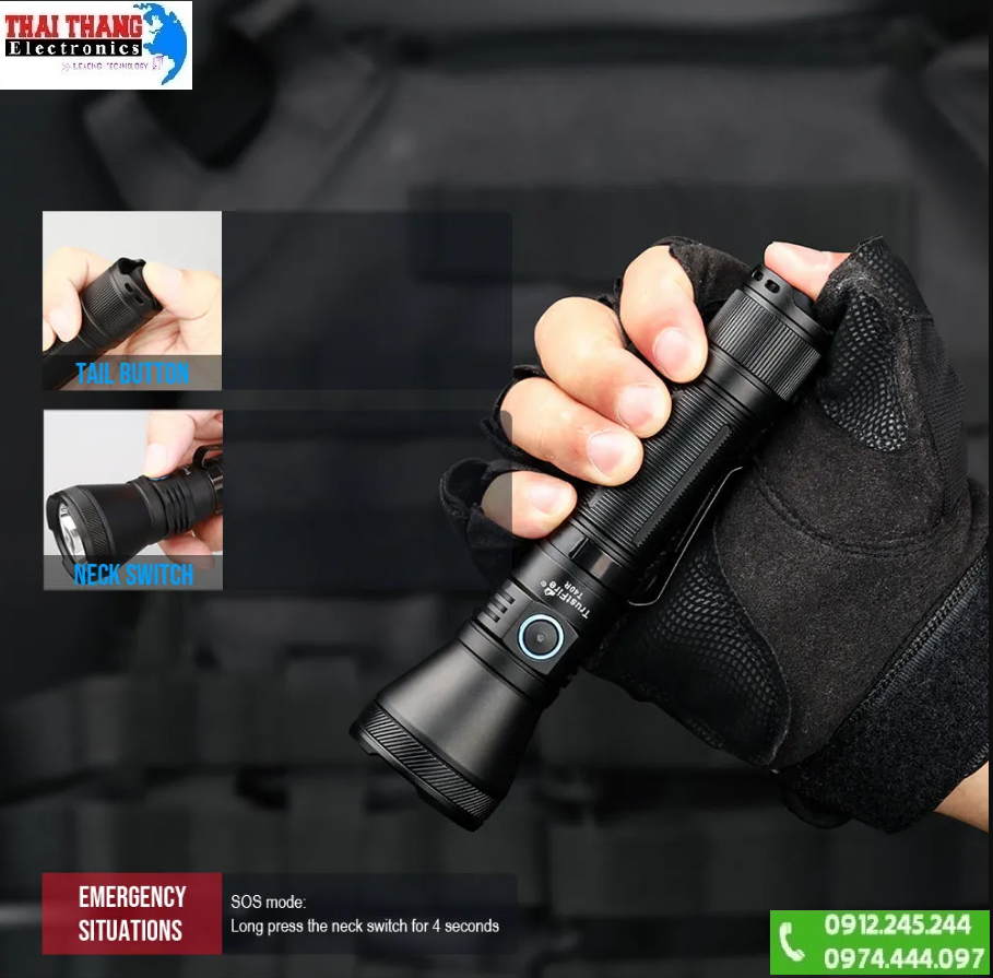 Đèn pin Tactical TrustFire T40R