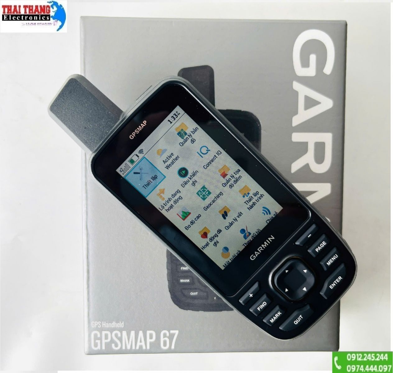 Định vị vệ tinh cầm tay Garmin GPSMAP 67