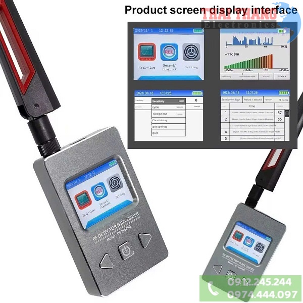 Máy dò sóng phát hiện nghe lén, camera quay lén, điện thoại và định vị GPS TTI KOREA PH 4600