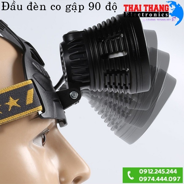 Đèn pin đeo đầu soi siêu xa 3 pin siêu khoẻ ultrafire P70
