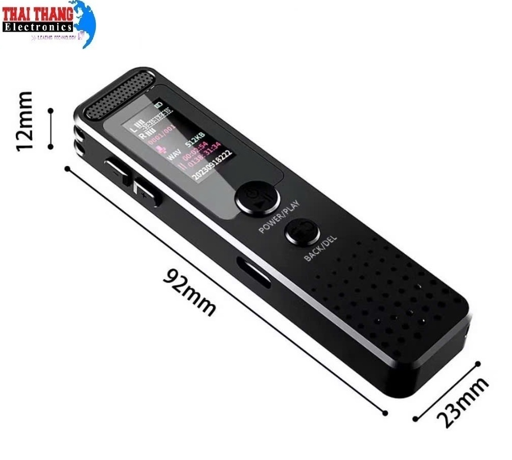 Máy Ghi Âm Mini TTI KOREA RC1150 – Thiết Kế Nhỏ Gọn, Âm Thanh Siêu Nét, Micro Siêu Nhạy