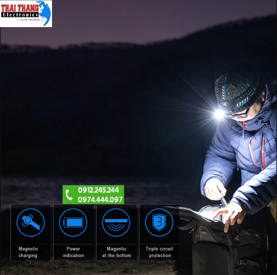 Đèn Pin đeo đầu siêu sáng TrustFire MC18