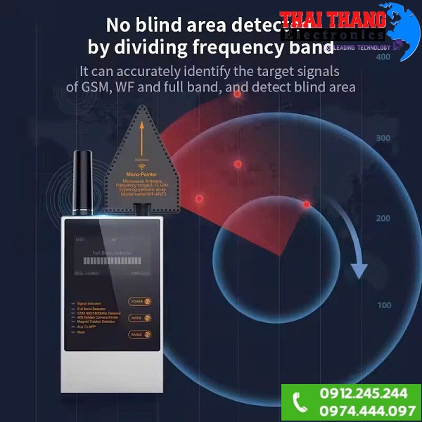 Thiết Bị Dò Tìm, Phát Hiện Nghe Lén, Camera Quay Lén, Định Vị GPS, Điện Thoại Cao Cấp TTI KOREA PH6800