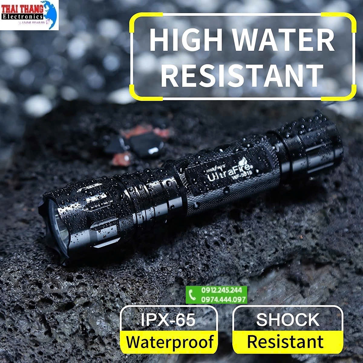 ĐÈN PIN ULTRAFIRE WF-501b đa năng