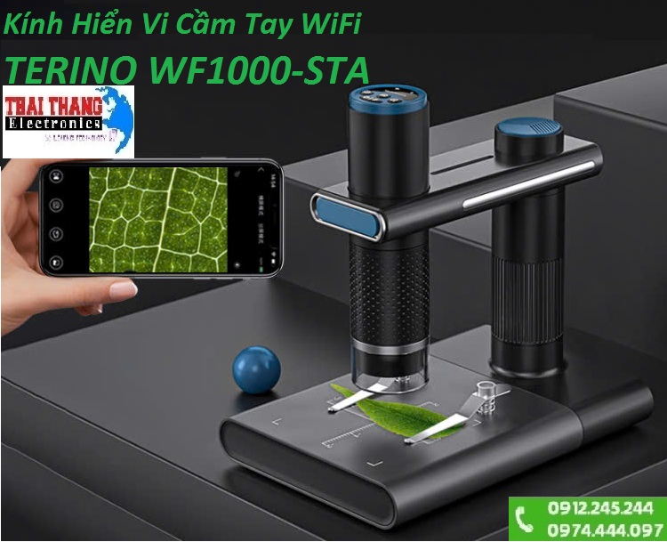 Kính hiển vi cầm tay không dây Terino WF1000-STA (WiFi 50x - 1000x) – Hàng chính hãng