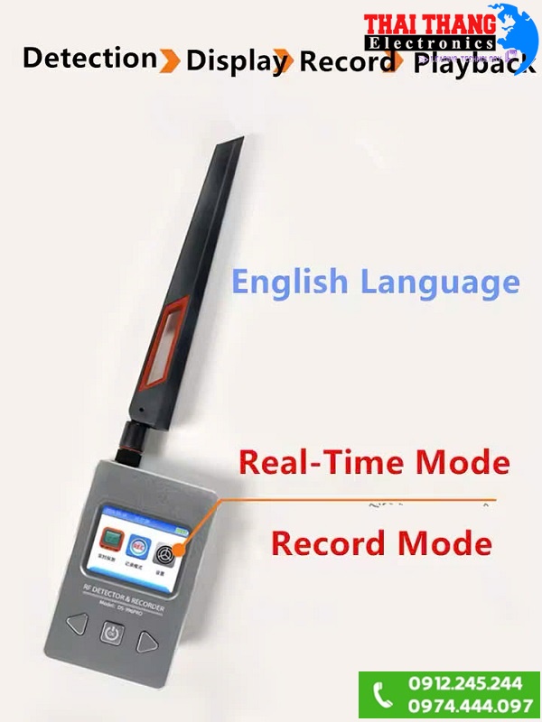 Máy dò sóng phát hiện nghe lén, camera quay lén, điện thoại và định vị GPS TTI KOREA PH 4600