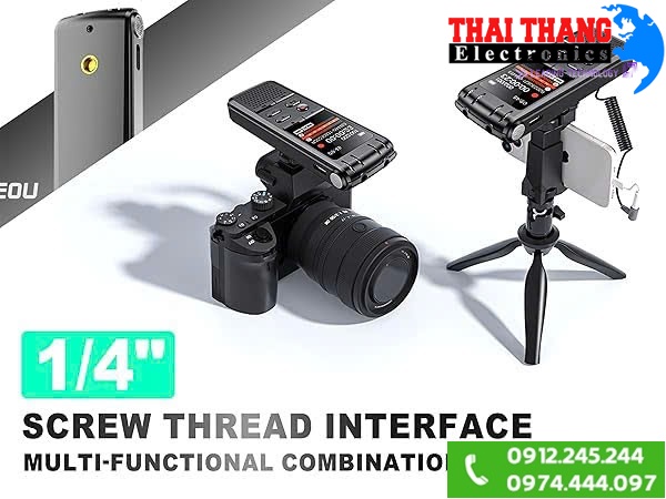 Máy ghi âm kết nối blutooth TTI KOREA RC2500BT – Siêu nhạy, Dung lượng 32GB,Ghi âm 2.350 giờ