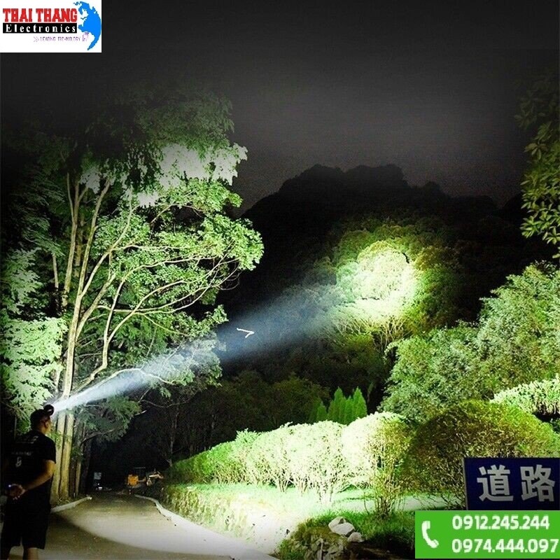 ĐÈN PIN ĐỘI ĐẦU LED 100W SIÊU SÁNG WINNING LIGHT L6 USA