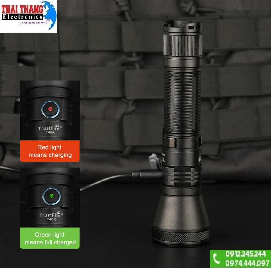 Đèn pin Tactical TrustFire T40R