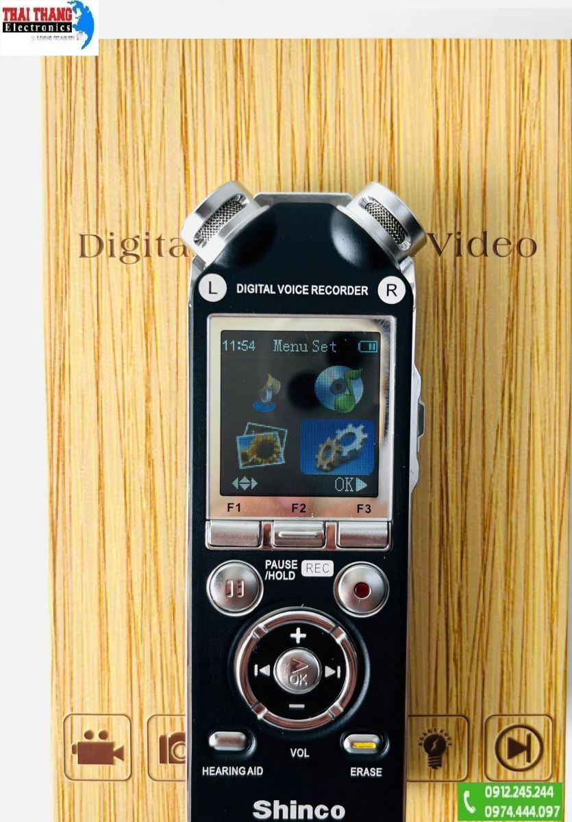 Máy ghi âm siêu nhạy , âm thanh siêu nét SHINCO RC2650 hàng xịn KOREA