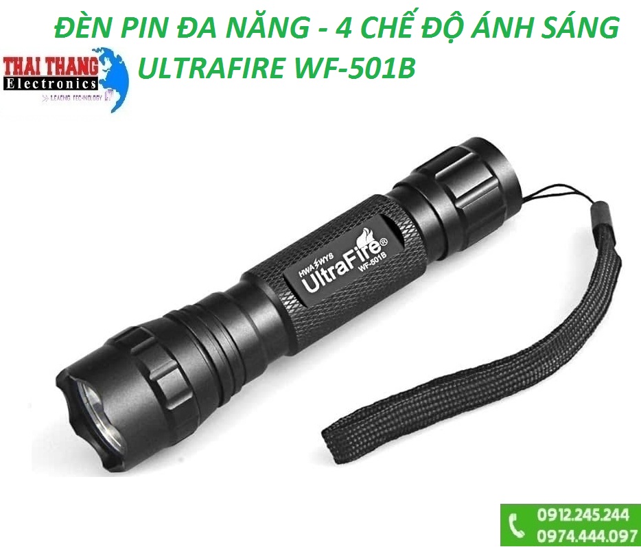ĐÈN PIN ULTRAFIRE WF-501b đa năng