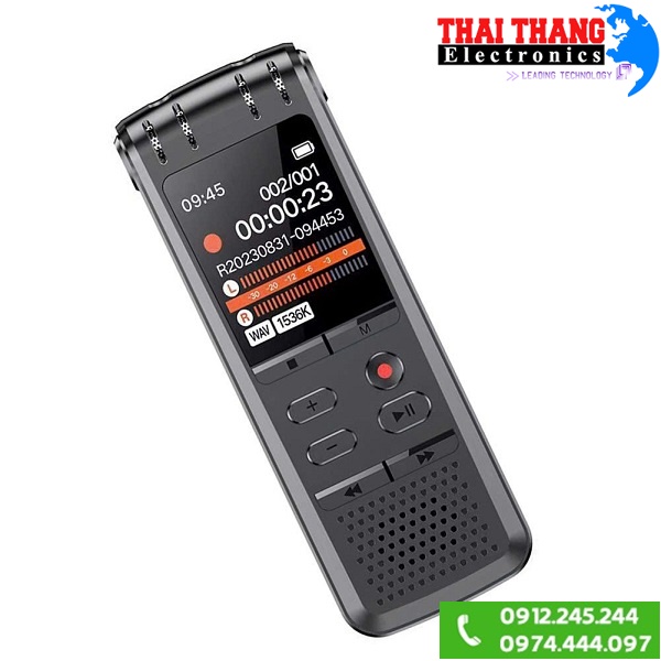 Máy ghi âm kết nối blutooth TTI KOREA RC2500BT – Siêu nhạy, Dung lượng 32GB,Ghi âm 2.350 giờ