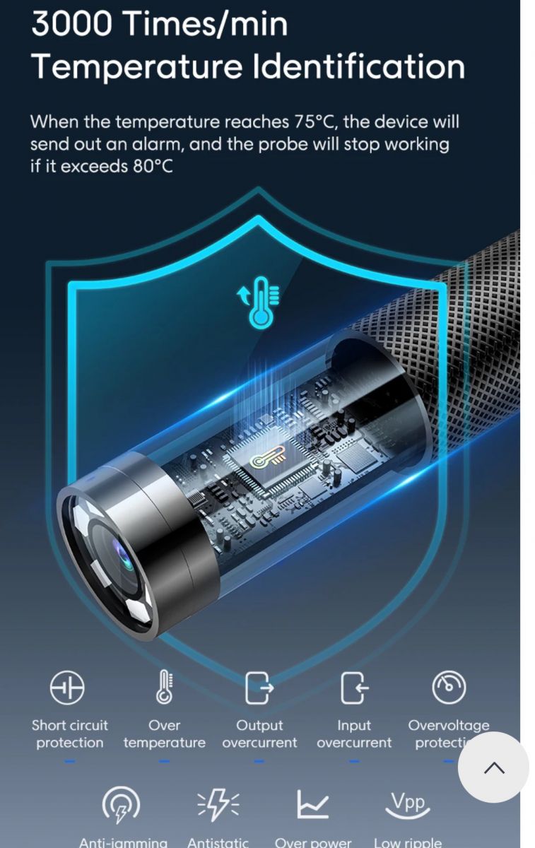 Camera nội soi công nghiệp Konus Italia KNCNS1880 xoay 720 độ đa hướng