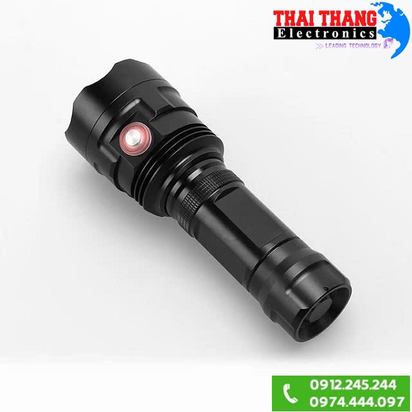 ĐÈN PIN SẠC ĐIỆN TERINO T3U 3 bóng siêu sáng xa 300m chính hãng