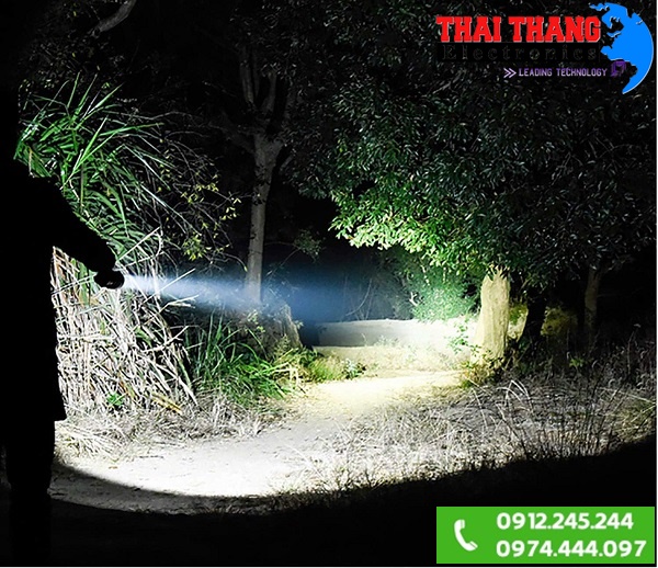 ĐÈN PIN SẠC ĐIỆN TERINO T3U 3 bóng siêu sáng xa 300m chính hãng