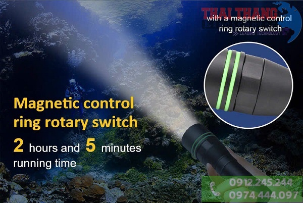ĐÈN PIN CHO THỢ LẶN TERINO T51 SÂU 100m - 30w SIÊU SÁNG