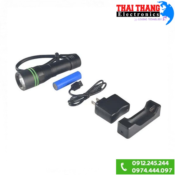 ĐÈN PIN CHO THỢ LẶN TERINO T51 SÂU 100m - 30w SIÊU SÁNG