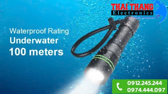 ĐÈN PIN CHO THỢ LẶN TERINO T51 SÂU 100m - 30w SIÊU SÁNG