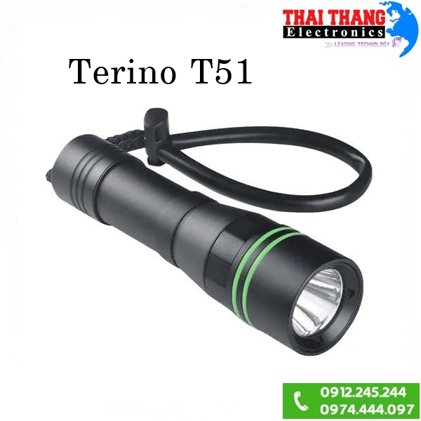 ĐÈN PIN CHO THỢ LẶN TERINO T51 SÂU 100m - 30w SIÊU SÁNG