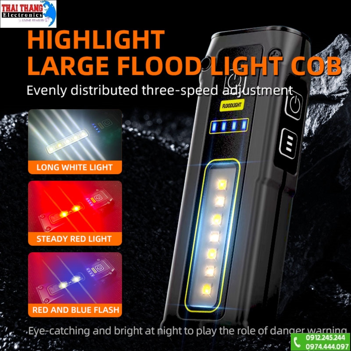 Đèn Pin EDC SuperFire EF01 10W 470 Lumens