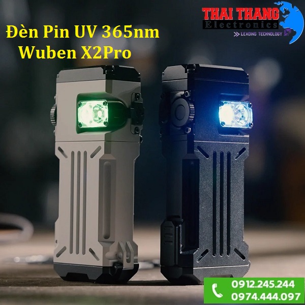 đèn pin tia cực tím uv Wuben X2Pro UV 365nm