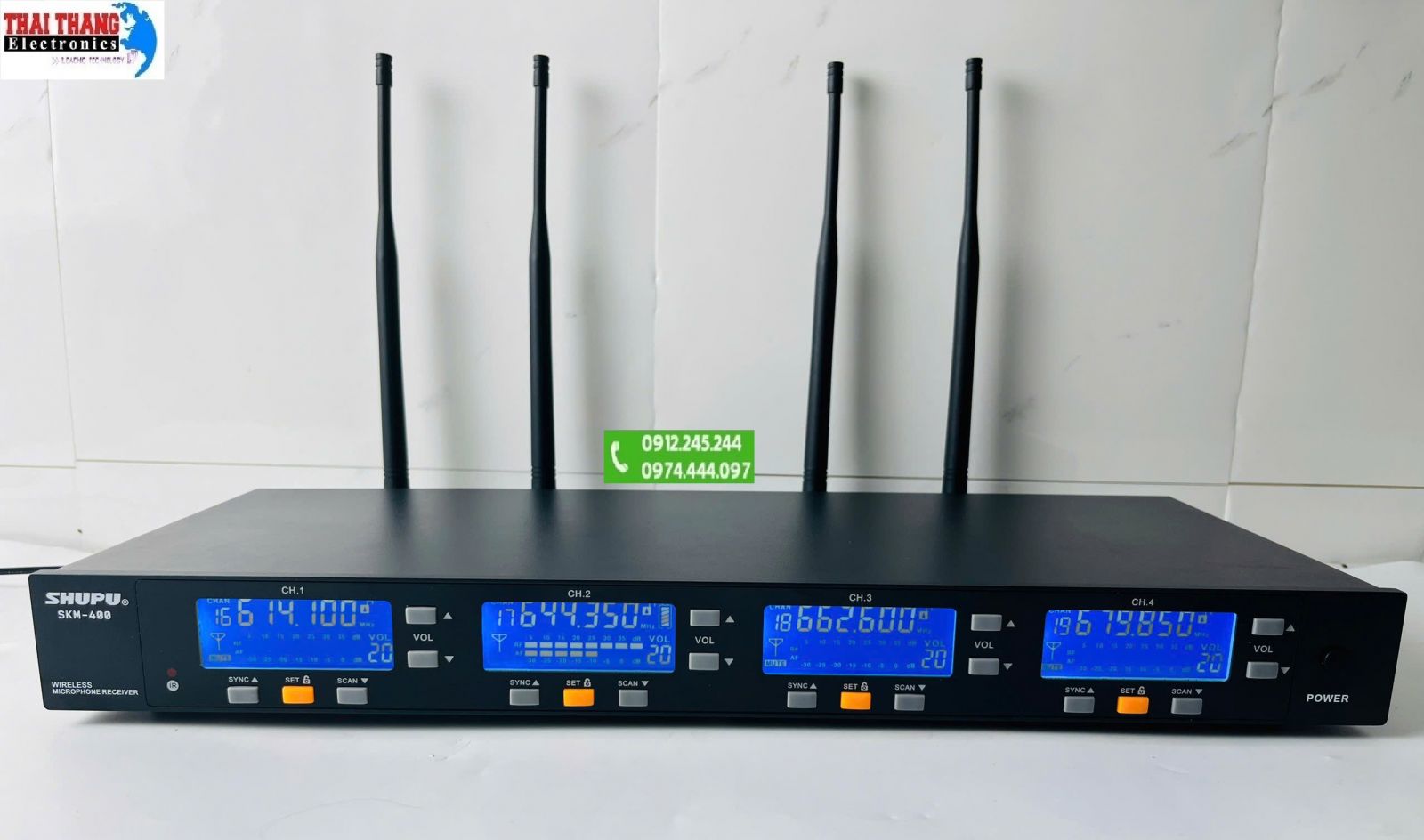 MICRO CỔ NGỖNG HỘI NGHỊ KHÔNG DÂY 4 MÍC SHUPU SKM400 SIÊU NHẠY
