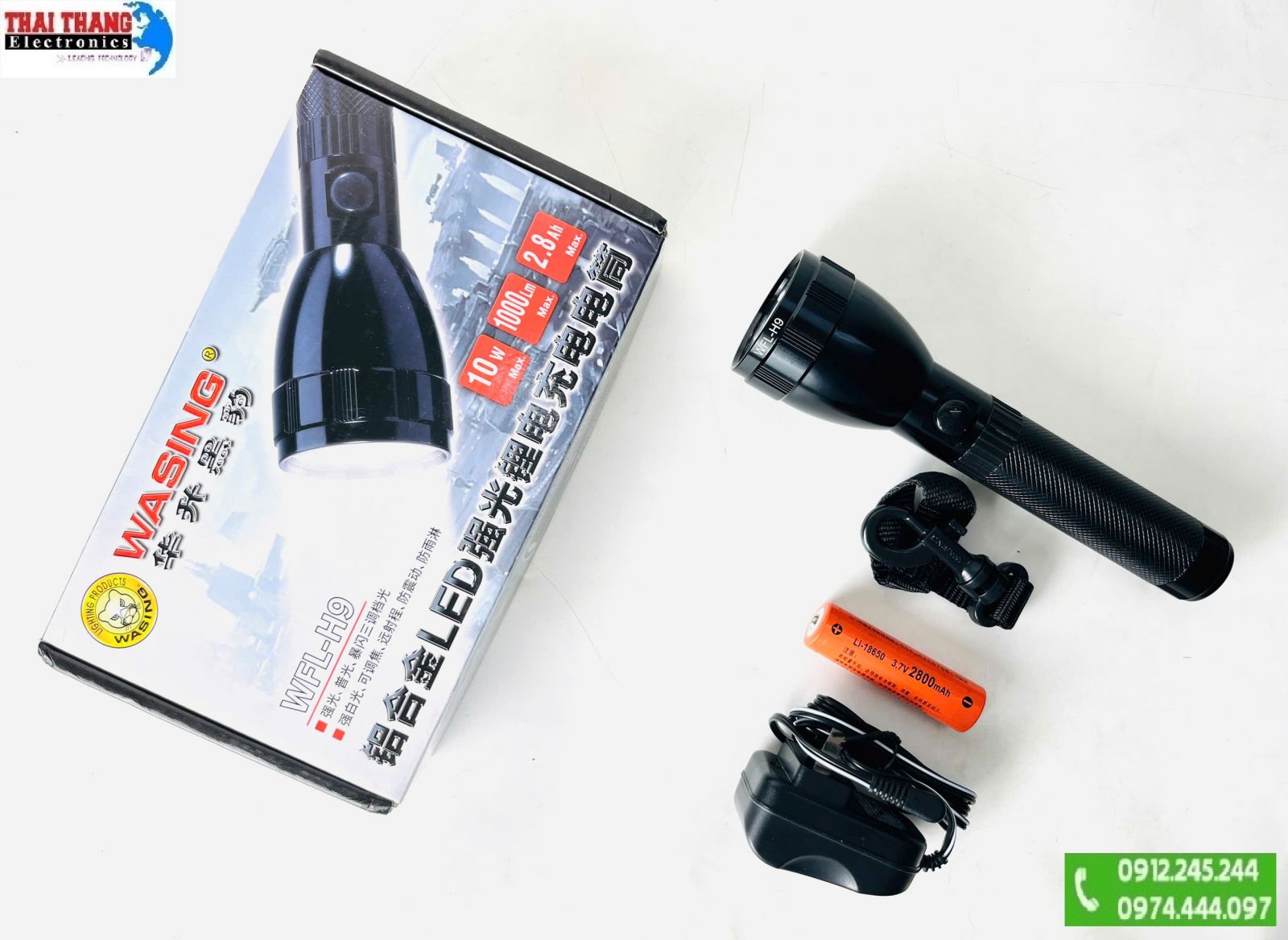 ĐÈN PIN SIÊU SÁNG WASING WFL-H9