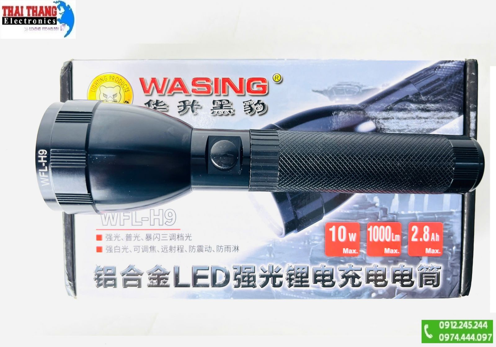 ĐÈN PIN SIÊU SÁNG WASING WFL-H9
