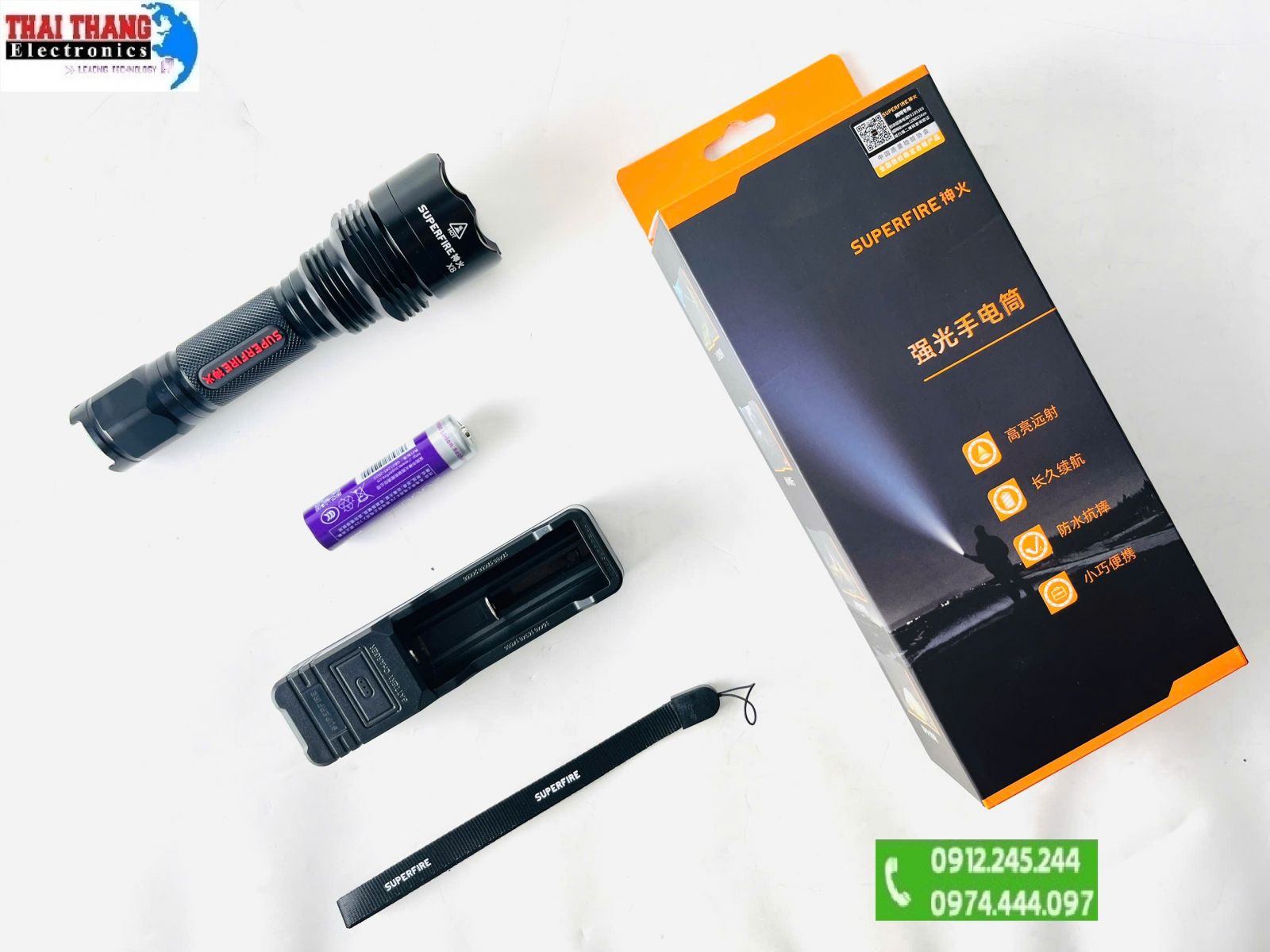 Đèn pin siêu sáng SuperFire X8