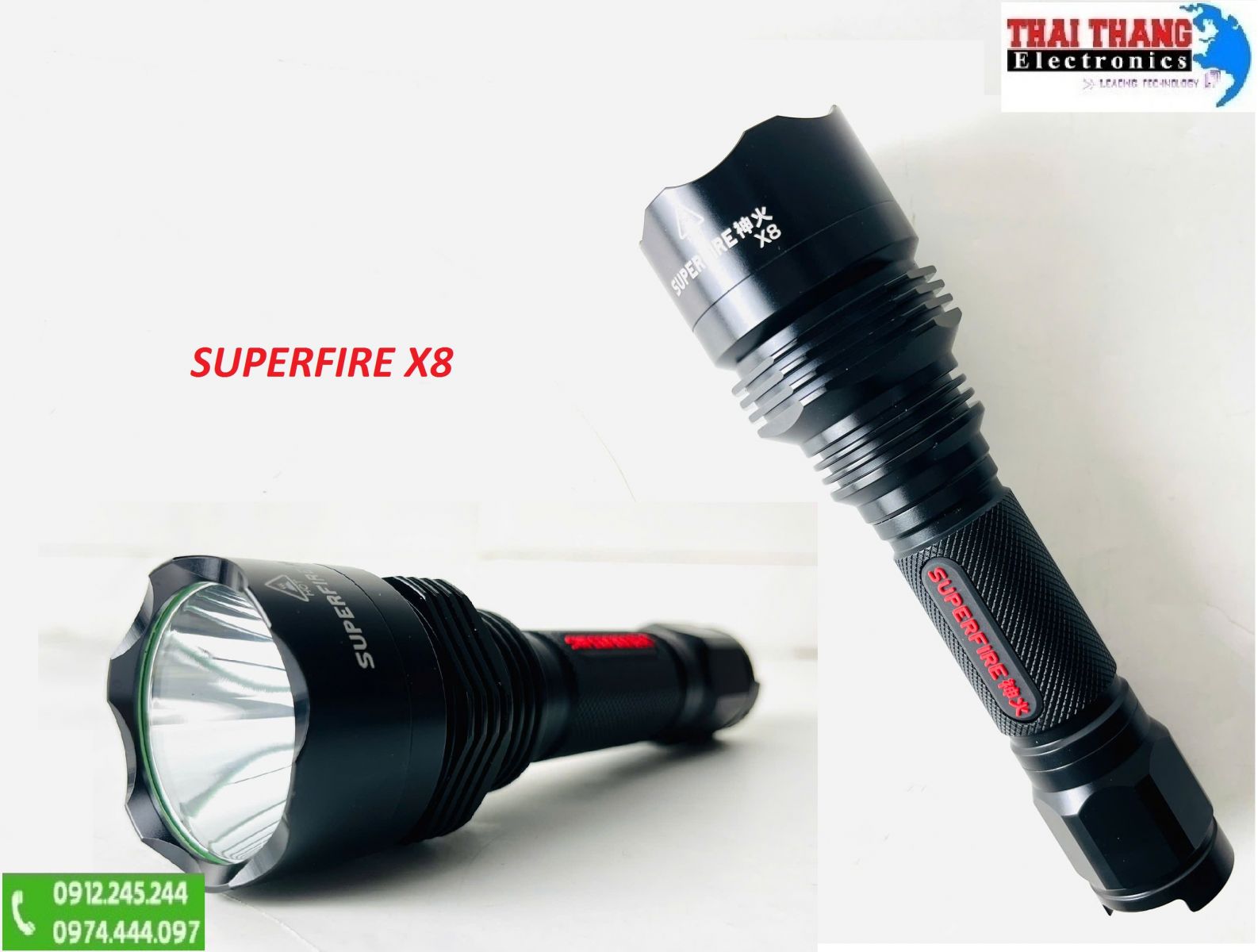 Đèn pin siêu sáng SuperFire X8